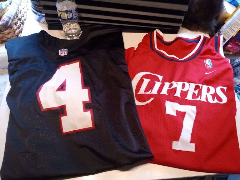 2 Vintage Sports Jerseys 7 Odom (4XL) & 4 Favre (Size 56) Trice