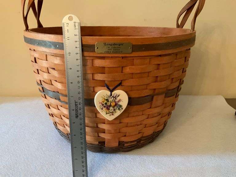 Vintage Longaberger 2002 JW Collection Miniature Corn Basket With