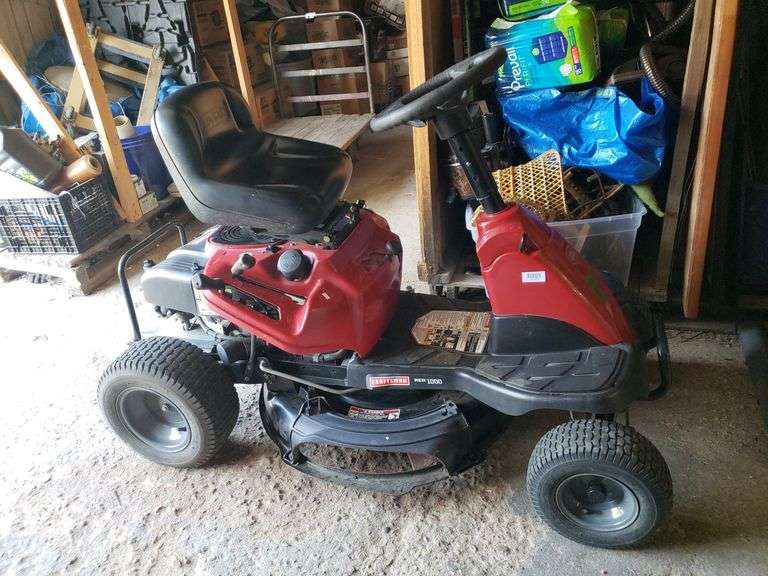 Craftsman RER 1000 Riding Lawn Mower Runs Great, Has a New Battery