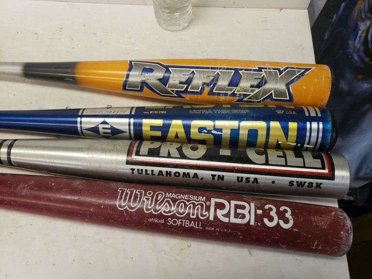 2 Softball Bats & 2 Baseball Bats Trice Auctions