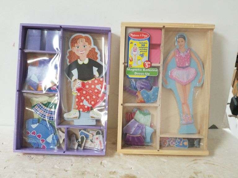 thumbnail image 2 of Magnetic Dress Up Dolls Baby DIY Princess Doll Magnetic Dress-Up Dolls 2 of 9