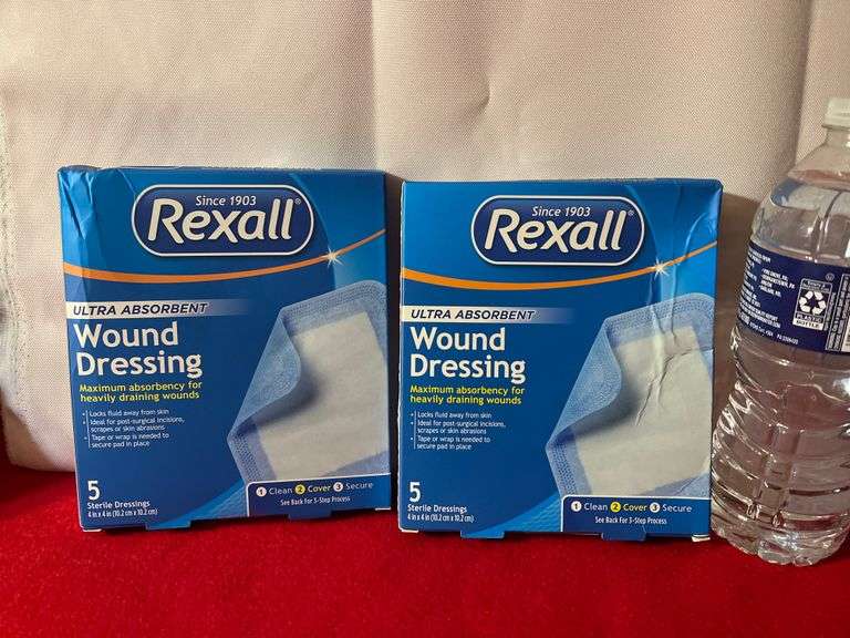 4 Boxes Rexall Wound Dressing 5 Per Pack Trice Auctions