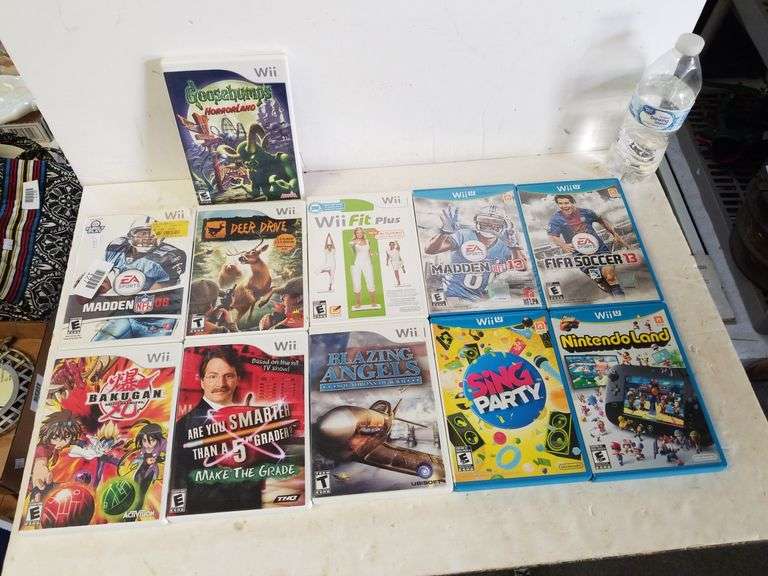 Lot Of 7 Nintendo Wii Games & 4 Wii U Games Trice Auctions
