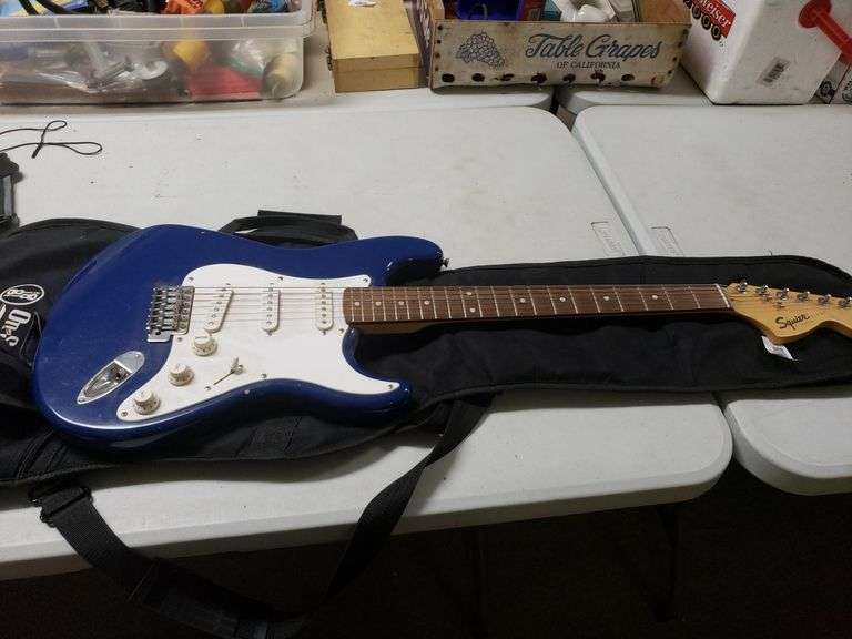 Squier By Fender Electric Guitar With Carrying Case Trice Auctions