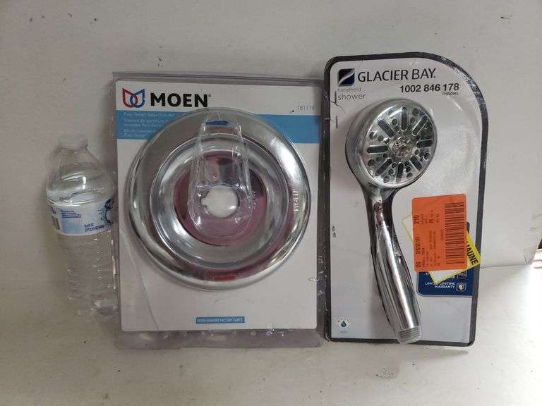 Moen Valve Trim, Glacier Bay Shower Handheld Head Trice Auctions