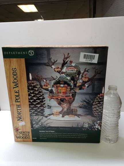 Department 56 North Pole Woods Village Accessories - Birch Bench & Table Set (2 Pieces) - View #5