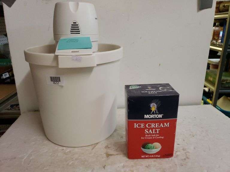 Ice Cream Maker & Salt Trice Auctions