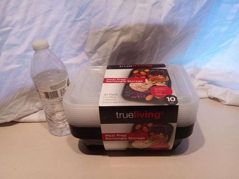 NEW true living Meal Prep Rectangle Storage Containers 10 Pack