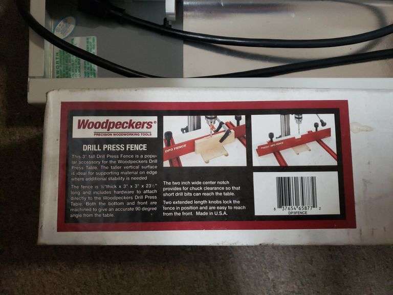 Light & New Woodpeckers Drill Press Fence Trice Auctions