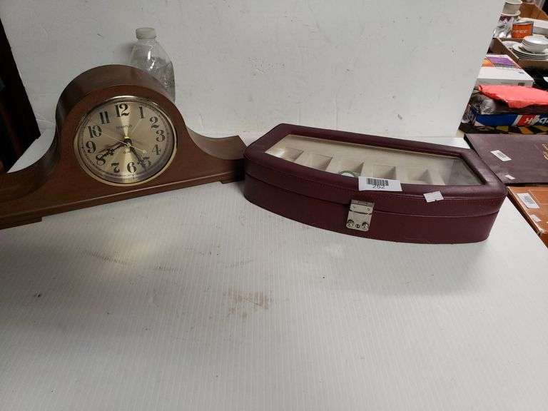 Mantle Clock & Jewelry Box Trice Auctions