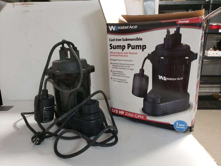 Water Ace Cast Iron Sump Pump Trice Auctions