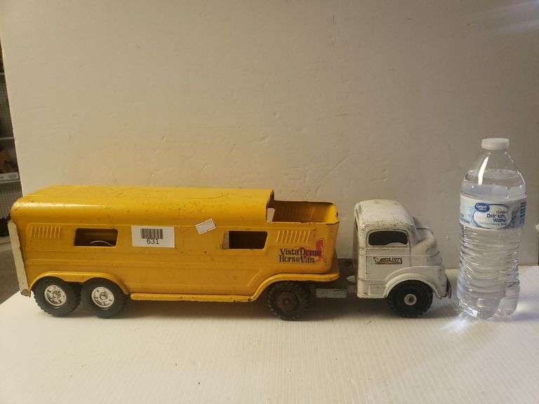 Vintage Metal Toy Truck Cab & Trailer Do Not Match Cab Is Structo