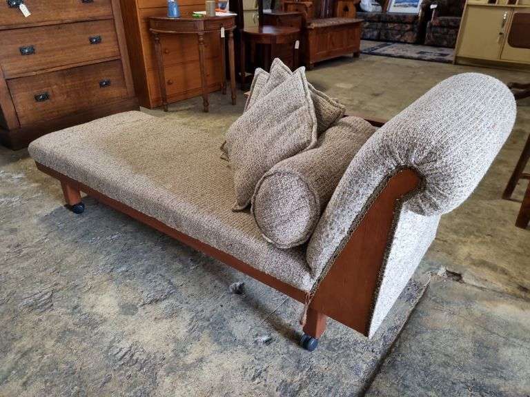 MidCentury Roll End Couch & Cushions Tullochs Auctions