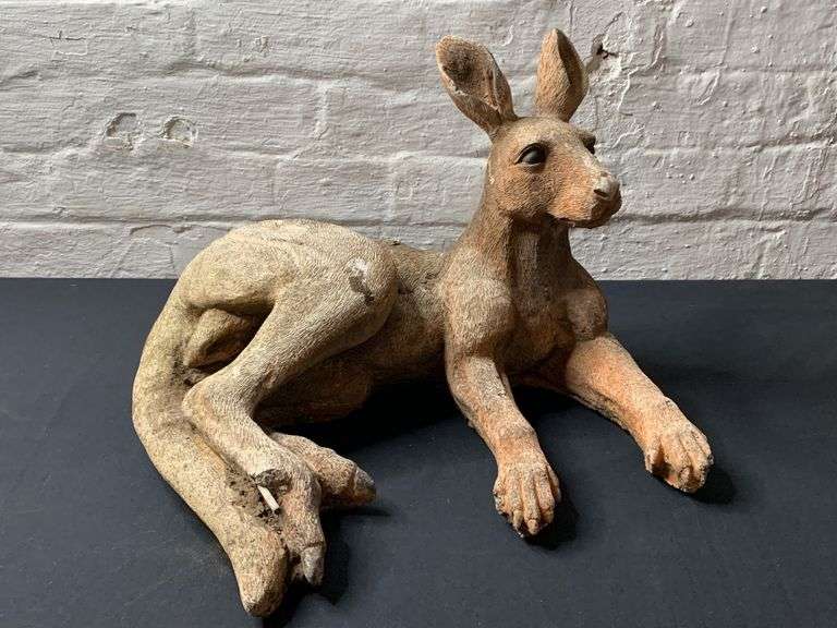 Vintage Concrete Kangaroo Statue Tullochs Auctions