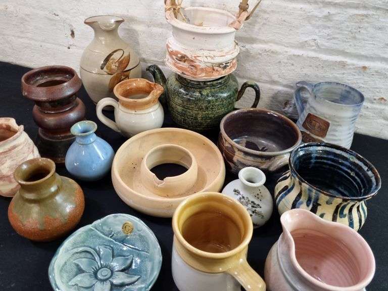 Box of Tasmanian and Australian Pottery Tullochs Auctions