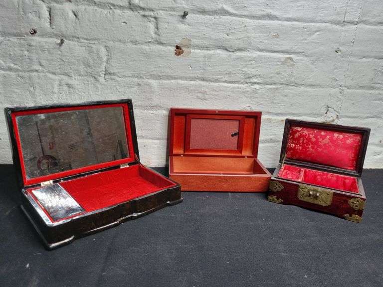 Three Jewellery Boxes Tullochs Auctions