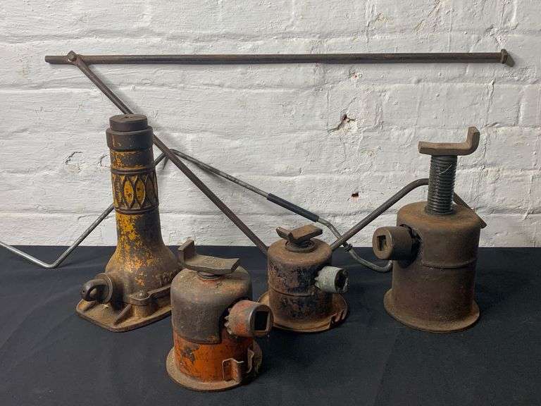 Four Vintage Car Jacks Tullochs Auctions