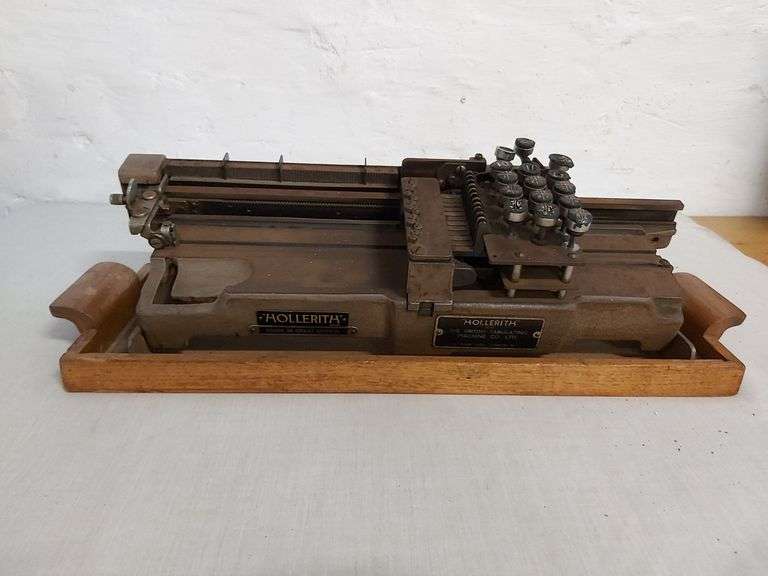 Vintage Herman Hollerith 'Early IBM' Tabulating Machine Tullochs Auctions
