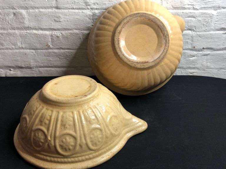 Pair of Antique English Mixing Bowls Tullochs Auctions