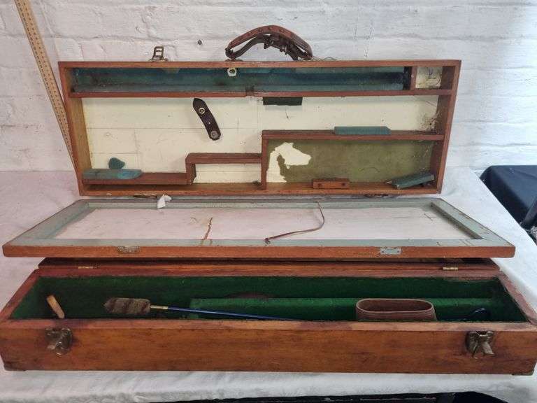 Two Vintage Wooden Cased Gun Cleaning Kits Tullochs Auctions