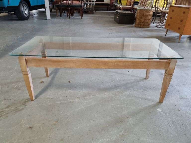 Vintage Glass Top Table Tullochs Auctions