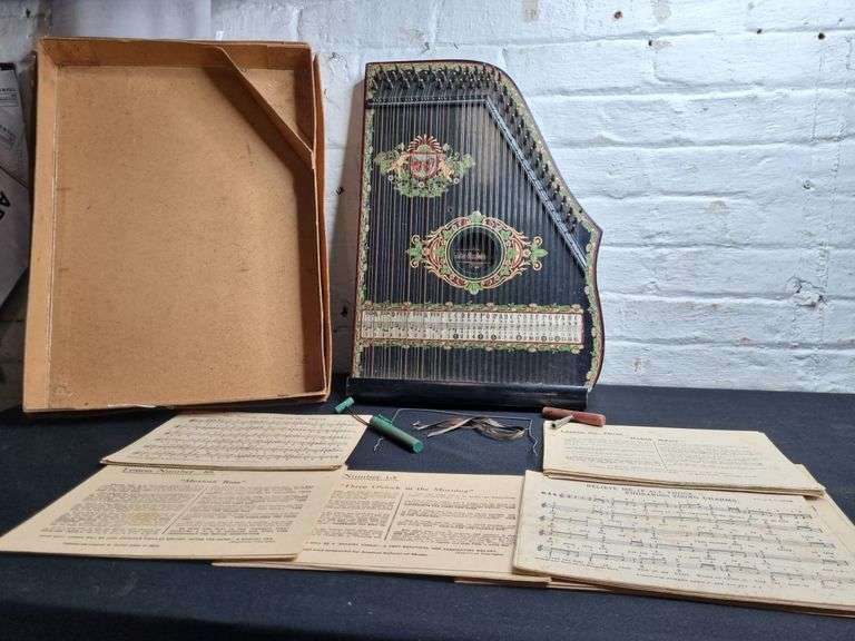 Antique Lap Harp/Zither Tullochs Auctions