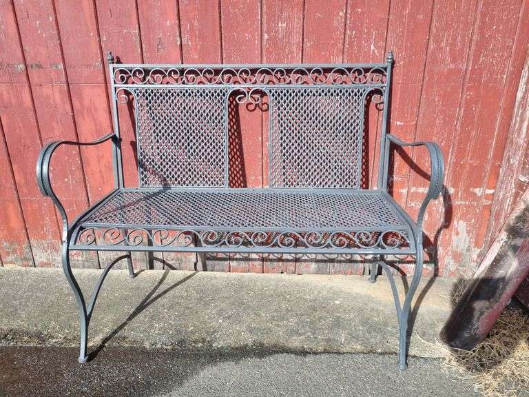 Wrought Iron Bench Seat Tullochs Auctions