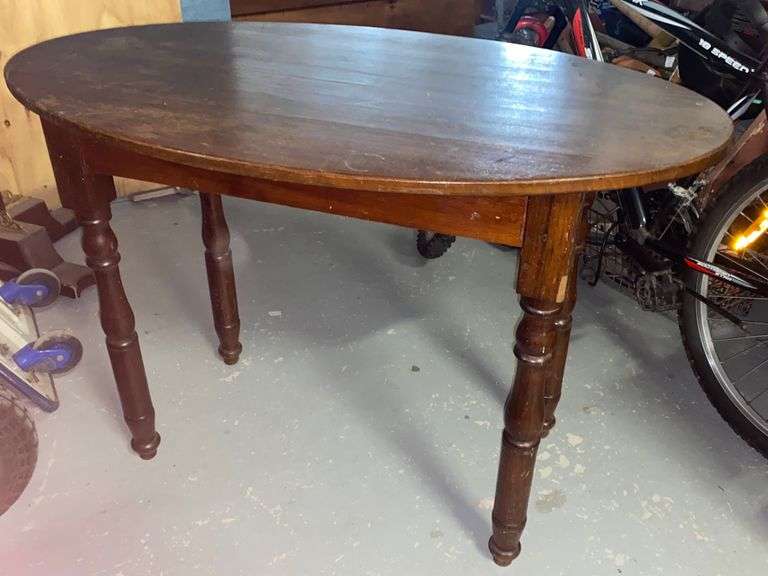 Antique Blackwood Oval Top Table Tullochs Auctions