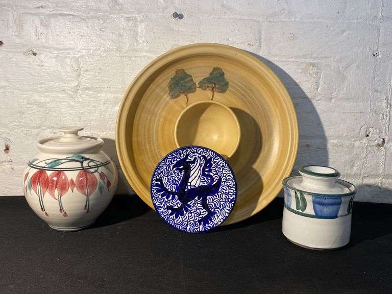 Australian & Tasmanian Pottery Plus Spanish Plate Tullochs Auctions