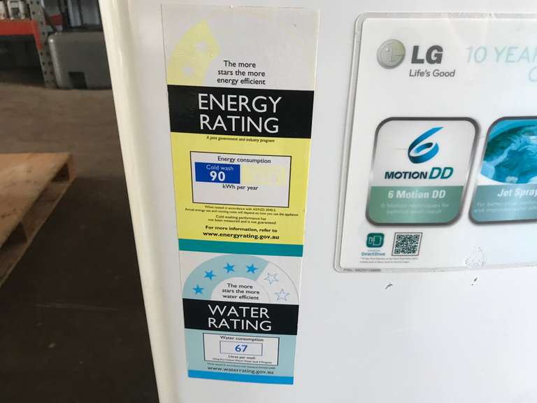 LG 6.5kg Top Loader Washing Machine TVAA Pty Ltd T/A Tomkins Valuers