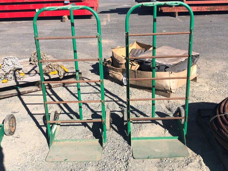 Pair Hand Truck Wire Cart TVAA Pty Ltd T/A Tomkins Valuers & Auctioneers