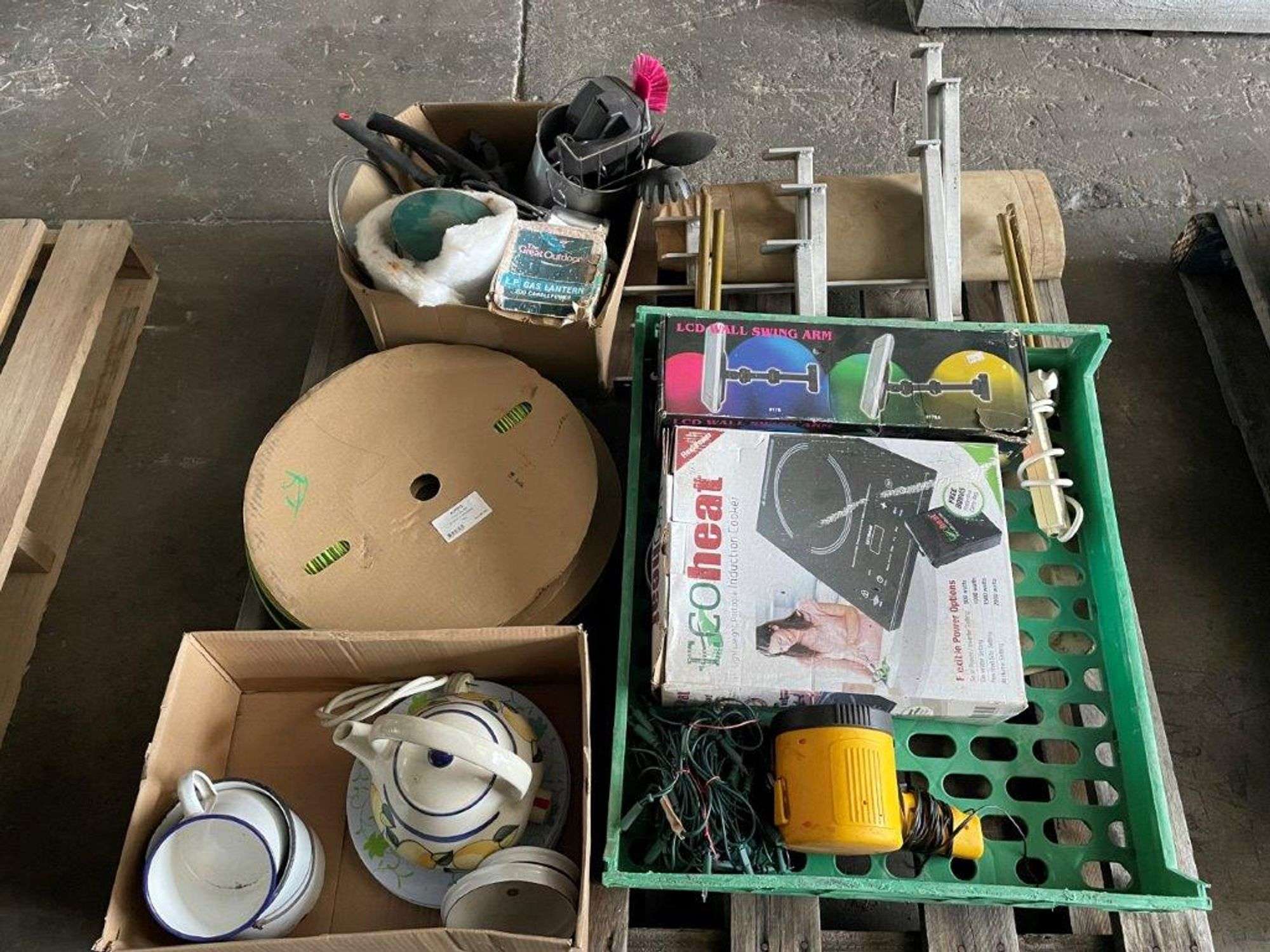 Pallet inc Ecoheat Induction Top (never used), Wall Brackets, Shrink Tube,  Electric Kettle etc - TVAA Pty Ltd T/A Tomkins Valuers u0026 Auctioneers