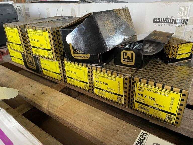 Hobson Galvanised XBolts Hex Flange Head and Square Washers TVAA