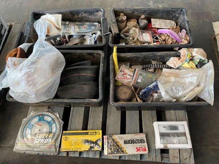 Pallet Motorcycle Parts inc Chains, Super Sprox, Tubes etc TVAA Pty