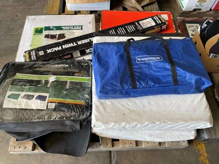 Camping Mat and Cliplock Tiles, Campsite Table with Storage, Campmaster ...