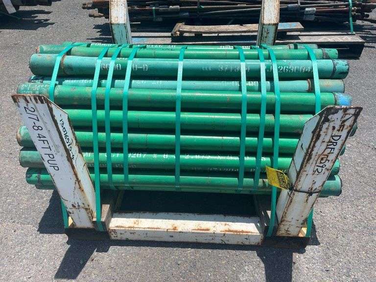 52x 1330mm Lengths 75mm Drill Pipe inc Stillage TVAA Pty Ltd T/A