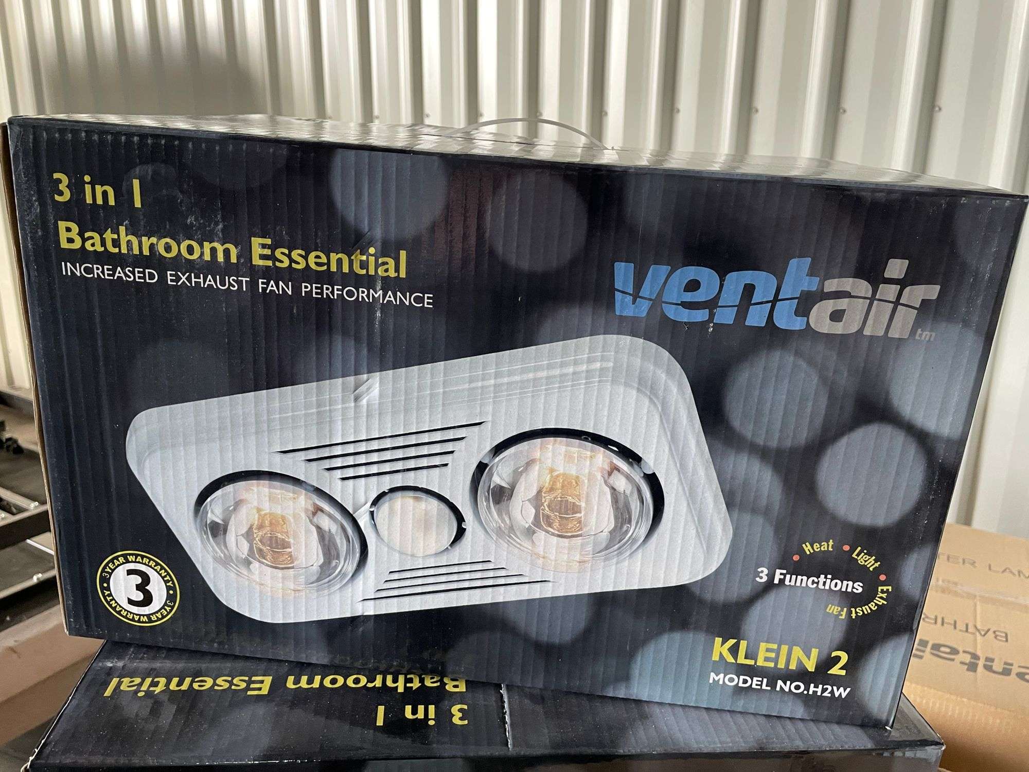 4x Ventair 3 in 1 Bathroom 2 Light Heater - TVAA Pty Ltd T/A Tomkins  Valuers u0026 Auctioneers