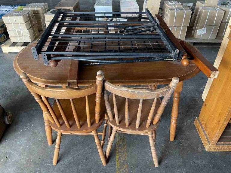 Timber Dining Table & Single Bed Frame TVAA Pty Ltd T/A Tomkins