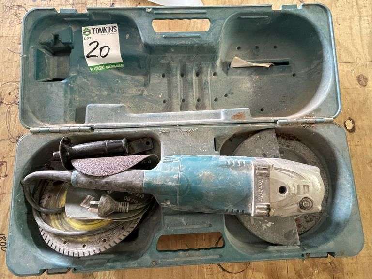 Makita 230mm Angle Grinder TVAA Pty Ltd T/A Tomkins Valuers & Auctioneers