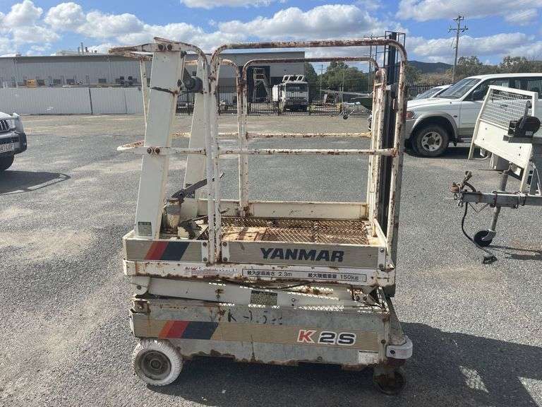 Yanmar K2S 150kg Working Load Manual Scissor Lift TVAA Pty Ltd T/A