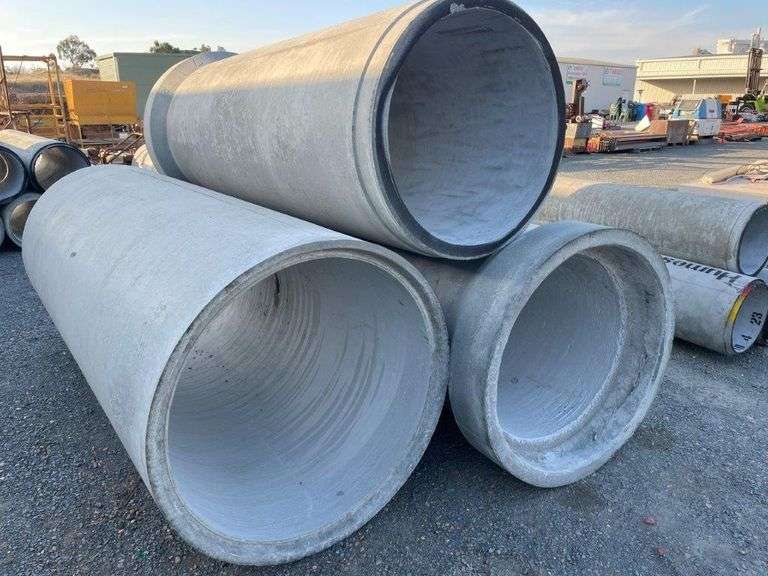 3x 2400mm Large Concrete Pipe TVAA Pty Ltd T/A Tomkins Valuers