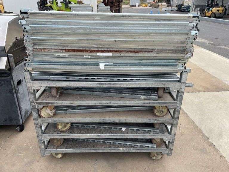 5x Mobile Storage Racks inc Uprights and Shelves TVAA Pty Ltd T/A Tomkins Valuers & Auctioneers