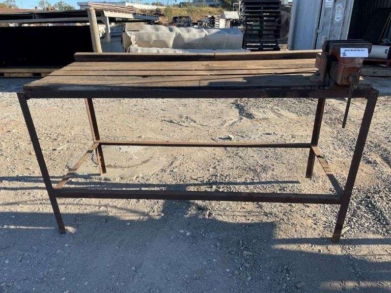 Timber Top Workbench and Vice TVAA Pty Ltd T/A Tomkins Valuers