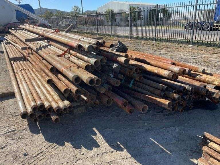 Approx 140 Lengths Assorted Drill Pipe TVAA Pty Ltd T/A Tomkins