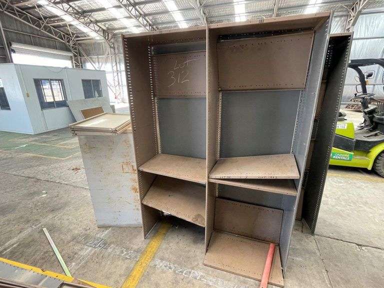 Approx 25 Bays Brown Built Shelving TVAA Pty Ltd T/A Tomkins Valuers