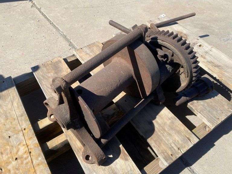 Antique Hand Winch TVAA Pty Ltd T/A Tomkins Valuers & Auctioneers