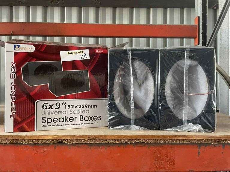 6x9 Speaker Boxes TVAA Pty Ltd T A Tomkins Valuers Auctioneers
