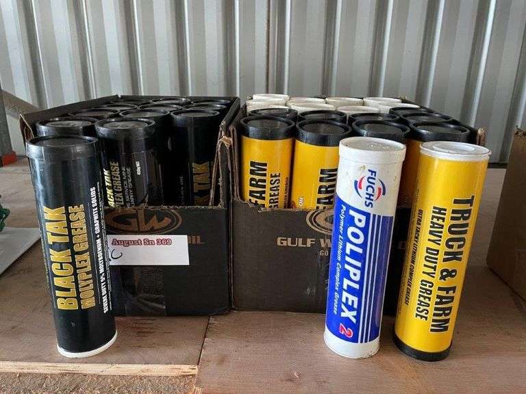 Assorted Grease Canisters 12x Black Tak Molyplex Grease 11x Poliplex