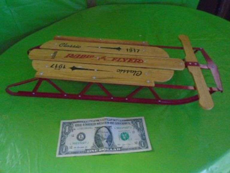 Radio Flyer Classic Sled Since 1917 Texas Online Auction House