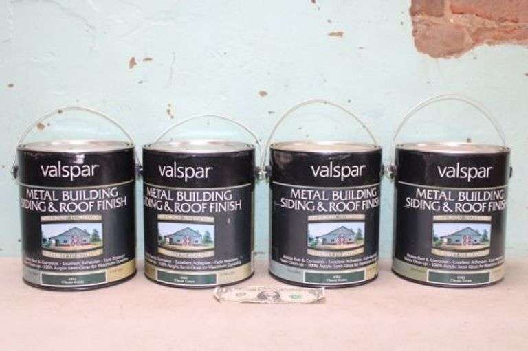 4 Gallons of Valspar Metal Building Siding and Roof Finish Classic